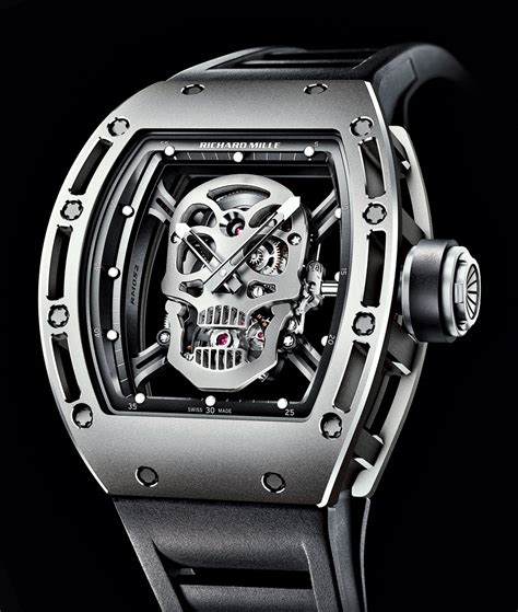 richard mille watches skull|Richard Mille black skeleton price.